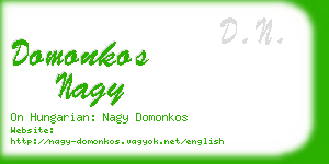 domonkos nagy business card